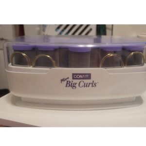 Conair More Big Curls Jumbo Hot Roller Set 12 Flocked Rollers with Clips